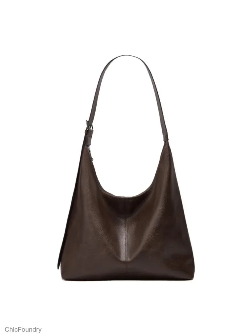 Large Vegan Leather Hobo Bag Slouchy Tote Shoulder Handbag Travel Work